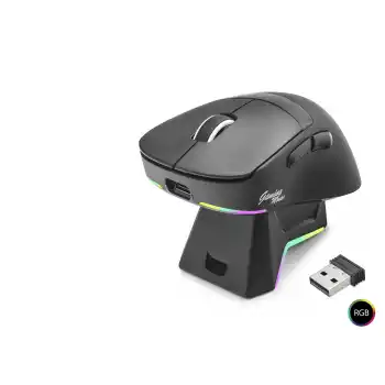 Kablosuz Rgb Mouse Şarj Standlı - Siyah MF1216B