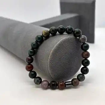 Kan Taşı Doğal Taş Bileklik