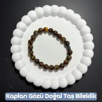 Kaplan Gözü Doğal Taş Bileklik