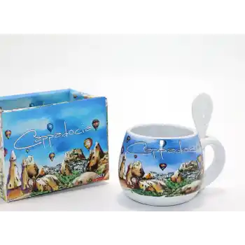 Kaşıklı Yöresel Kahve Fincanı Tekli ALK1557