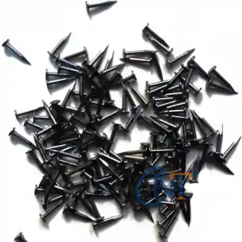 Klips, Menteşe, Ayağı Çivisi 9mm Çelik - Siyah 10gr