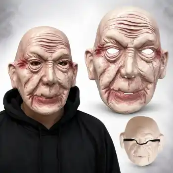 Korkunç Yaşlı Adam Gerçekçi İhtiyar Maske