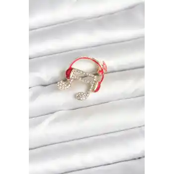 Kulaklıklı Nota Model Broş