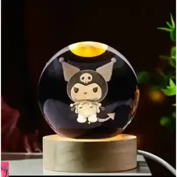 Kuromi Işıklı Cam Küre Kod 63