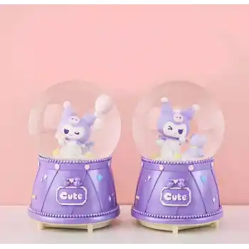 Kuromi Işıklı Müzikli Kar Küresi Orta Boy Alk3118