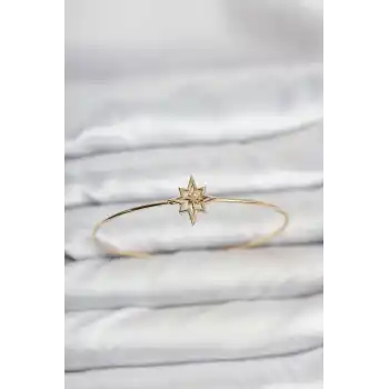 Kutup Yıldızı Model Gold Renk Bileklik