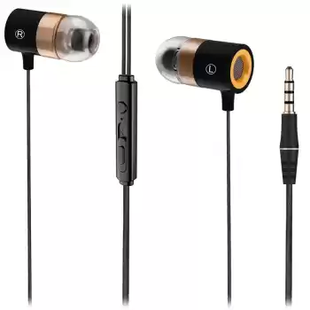 LECOO EH103 3.5MM JACKLI KABLOLU KULAK İÇİ MİKROFONLU SİYAH KULAKLIK (5069)