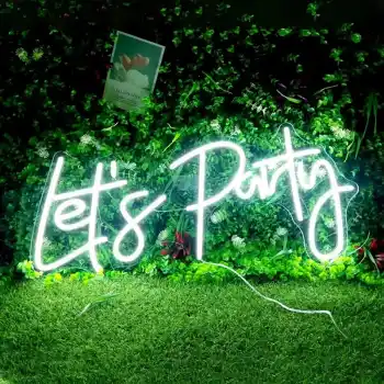 LetS Party Yazılı Neon Led