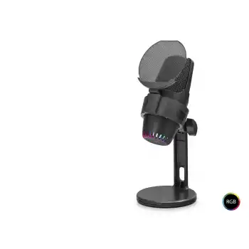 M9 Profesyonel Rgb Mikrofon 48 Khz / 16 Bit Type-C - Siyah