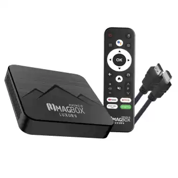MAGBOX MAGROID LUXURY 32 GB HDD 2 GB RAM BLUETOOTH 5G SES KOMUT KUMANDALI ANDROID TV BOX (5069)