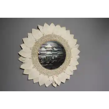 Makrome Duvar Aynası 3Natural-11