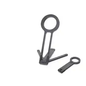 Manyetik Katlanir Masaüstü Telefon Standı Plastik - Siyah ND8029