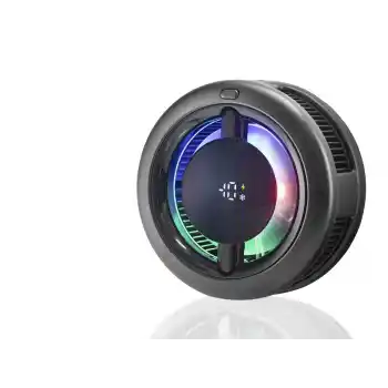 Manyetik Telefon Soğutucu Fan Rgb Dijital Ekranlı - Siyah CX19