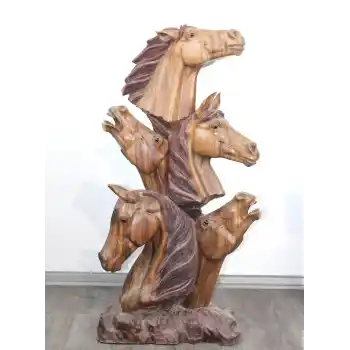 Maun Ağacı El Oyması 5Li At Büstü 4Ratnı-9