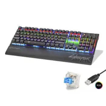 Mekanik Klavye Blue Switch Bilek Destekli Rgb - Siyah G525XB