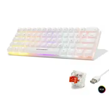 Mekanik Mini Klavye Red Switch Rgb - Beyaz G508R