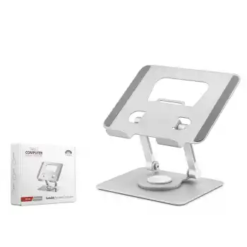Metal 360 Derece Dönebilen Kompakt Tablet Ve Laptop Standi - Silver HDX8020