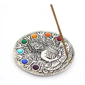 Metal 7 Çakra ( Chakra ) Buda Tütsülük Ksk2175