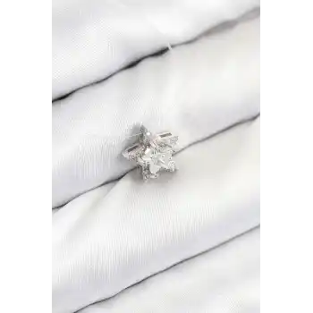 Misineli Yıldız Model Gümüş Renk Hayalet Kolye