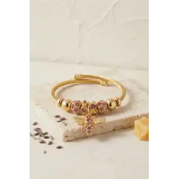 Mor Arı Model Charmlı Bileklik