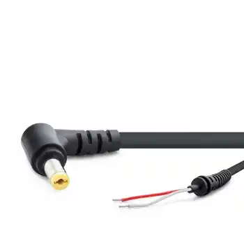 Notebook Adaptör Kablosu 5.5*1.7 L Tip Acer 30W-90W 1.2M Siyah HDX5511