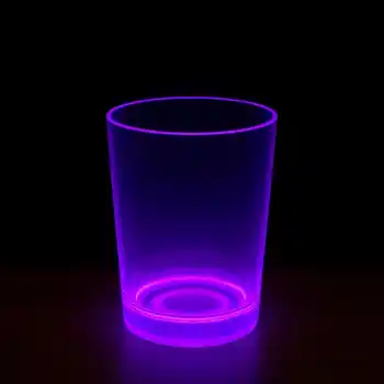 PartyGlow Neon Mor Bardak 8.5 x 10.5 cm
