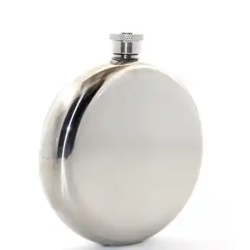 Paslanmaz Çelik Yuvarlak 8 Oz Tekli Matara Alk2677