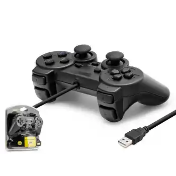 Pc Uyumlu Kablolu Usb Gamepad Oyun Kolu - Siyah W201S