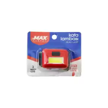 PİLLİ 3W COB LED KAFA LAMBASI FENER 3-KADEME IŞIK AYARI- FLAŞÖR 4.5V 120LÜMEN (5069)