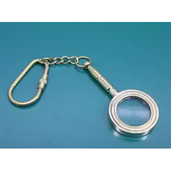 Pirinç Büyüteç Anahtarlık 2589