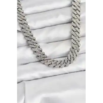 Pirinç Cuba Chain Gurmet Model Kolye