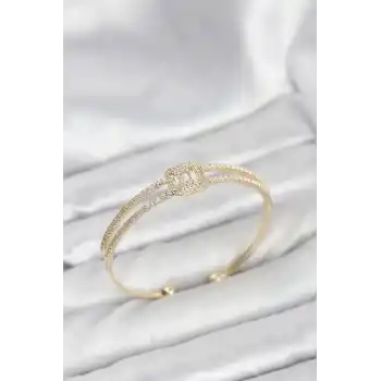 Pirinç Gold Renk Baget Model Kadın Bileklik