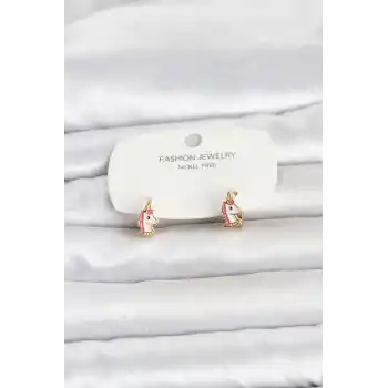 Pirinç Gold Renk Çocuk Küpe