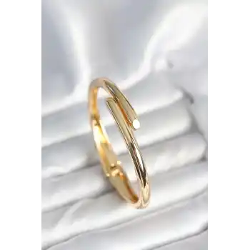 Pirinç Gold Renk Kadın Kelepçe Bileklik