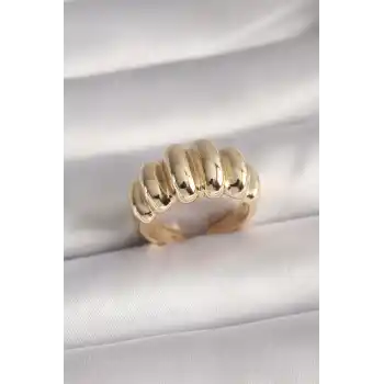 Pirinç Gold Renk Kadın Yüzük