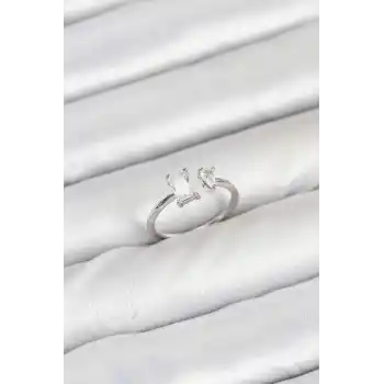 Pirinç Gold Renk Zirkon Taşlı Kadın Yüzük