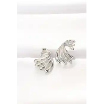 Pirinç Gümüş Renk Küpe