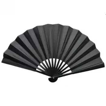 Plastik Kumaş Yelpaze 12 li Siyah