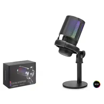 Profesyonel Rgb Mikrofon 192 Khz / 24 Bit Kondenser Kayıt Seti Type-C - Siyah ME6SB