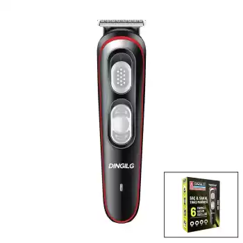 SAÇ - SAKAL KESME TRAŞ MAKİNESİ  6 FARKLI KESİM   USB ŞARJLI   2 KADEME BIÇAK AYARI RD-055 (5069)
