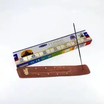 Satya 7 Chakra Tütsü & Ahşap Tütsü Kayığı