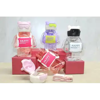 Sevimli 3D Desenli Su Matarası BPA İçermez Alk3143