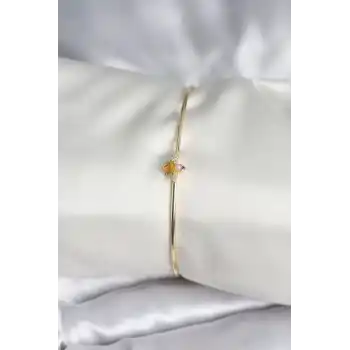 Sinek Figürlü Gold Renk Pirinç Kadın Bileklik