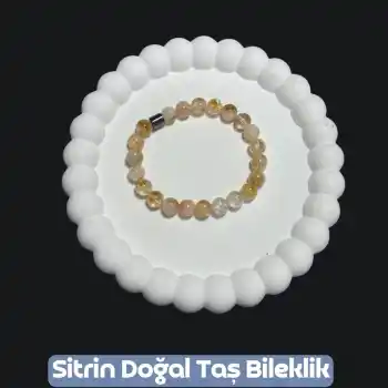 Sitrin Doğal Taş Bileklik