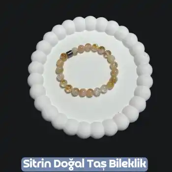 Sitrin Doğal Taş Bileklik