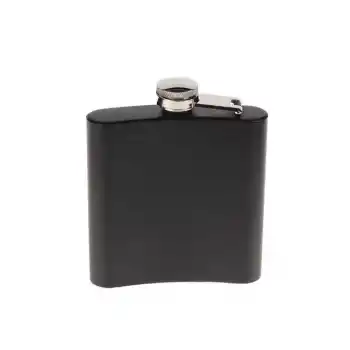 Siyah 9 OZ Çelik Cep Matarası