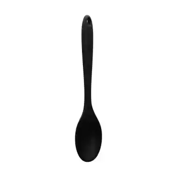 SİYAH ORTABOY SİLİKON KAŞIK 27CM (5069)