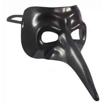 Siyah Uzun Burun Veba Doktoru Maskesi