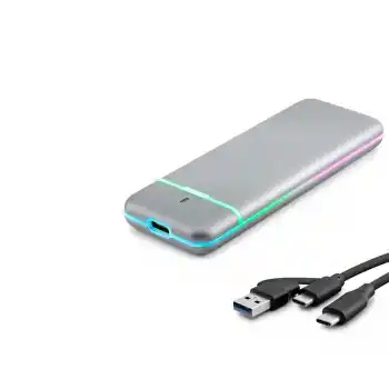 SSD Kutu Type-C 3.1 + Usb3.0 Nvme + Ngff M2 Chıp Rtl9210B Gri HDX1774