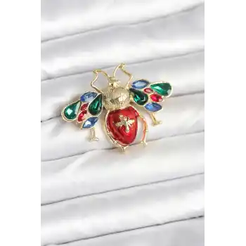 Süslü Arı Model Broş